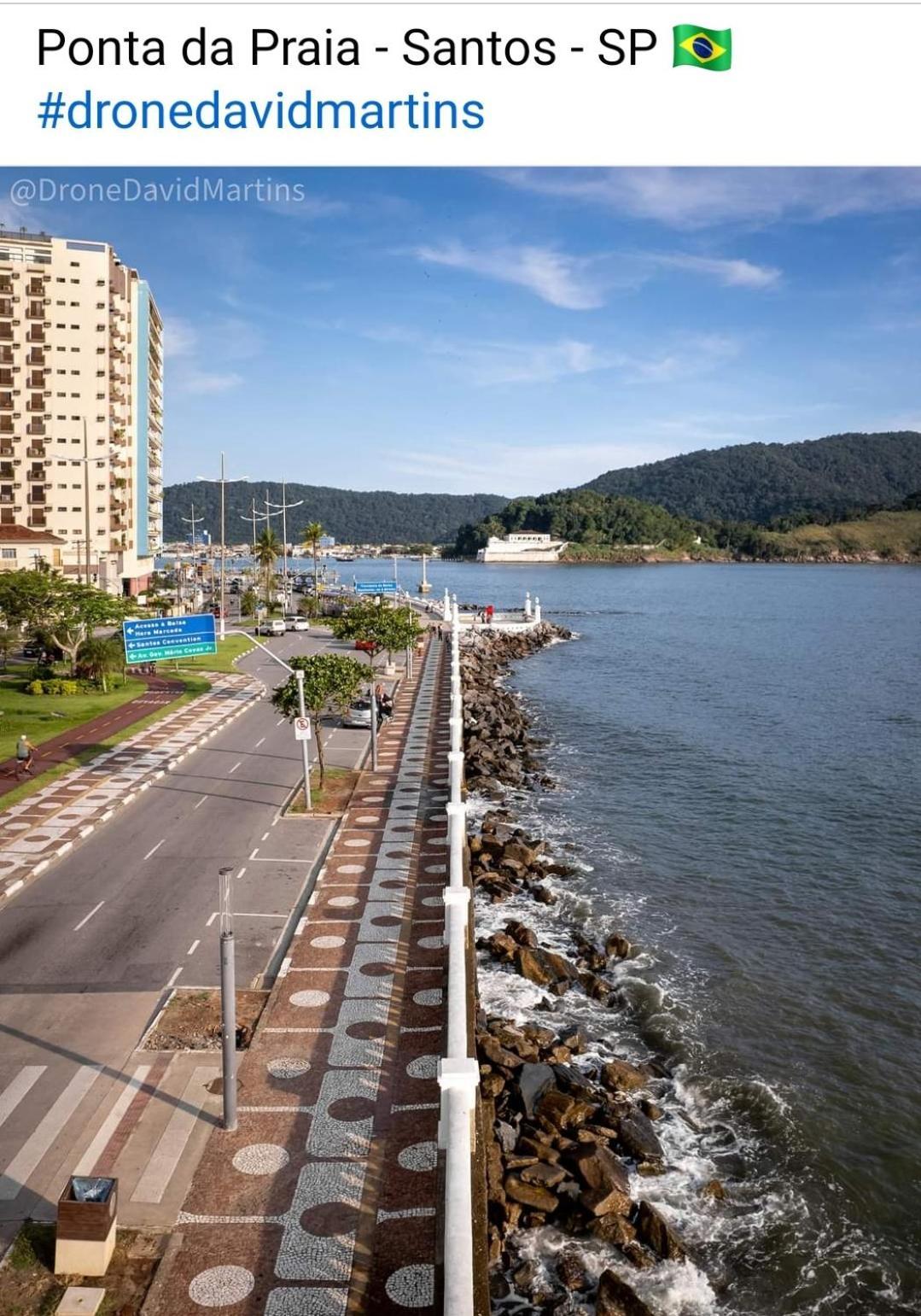Vista Mar Na Praia Do Gonzaga Сантус Екстер'єр фото