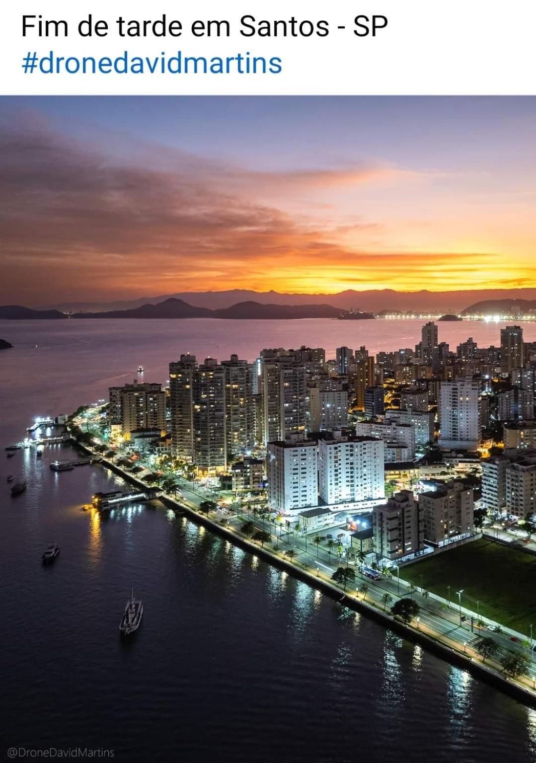 Vista Mar Na Praia Do Gonzaga Сантус Екстер'єр фото