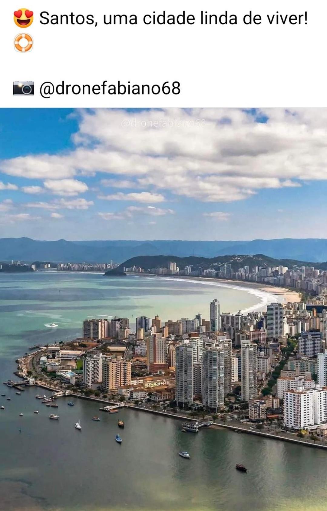 Vista Mar Na Praia Do Gonzaga Сантус Екстер'єр фото